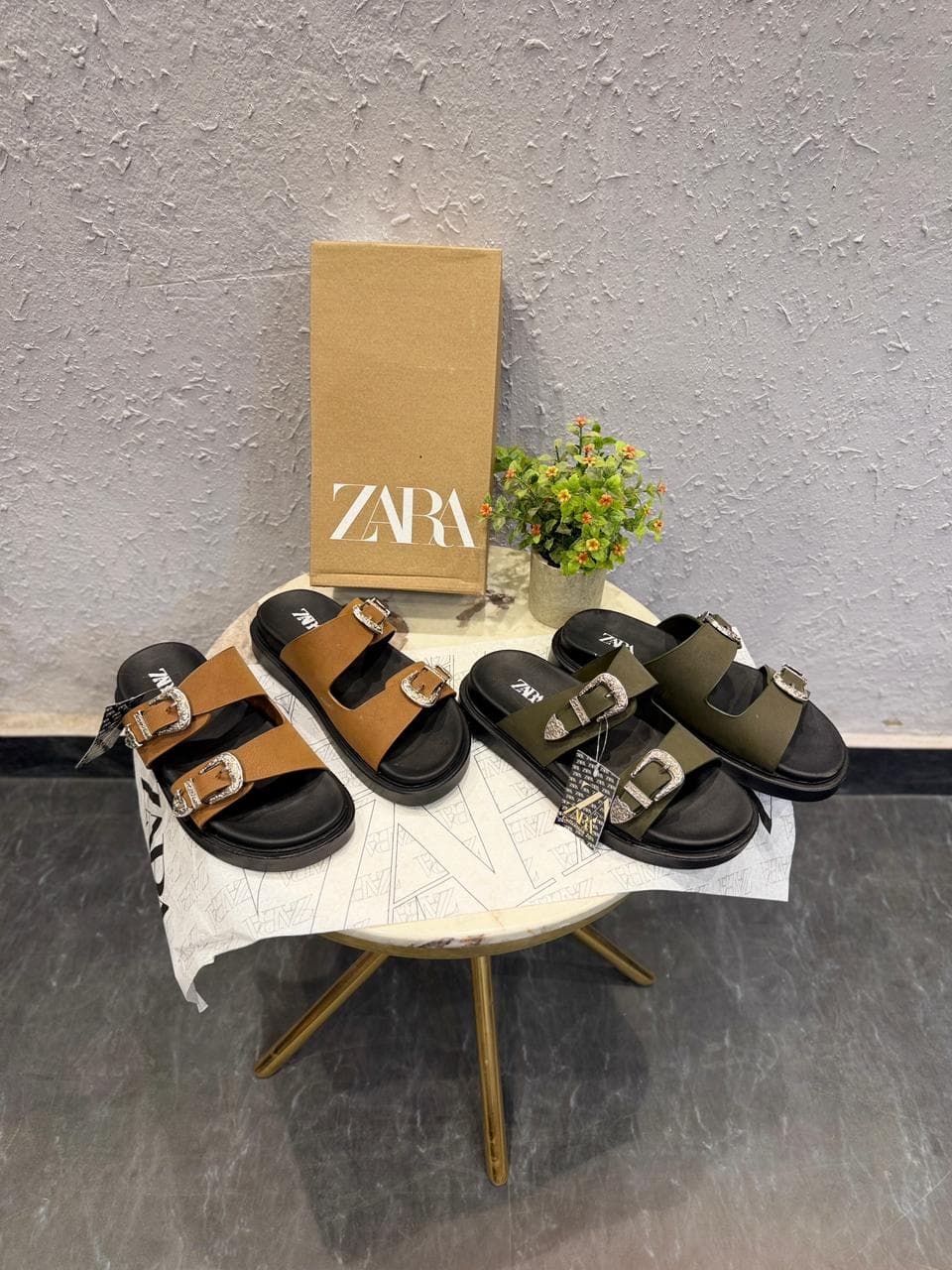 ZARA DOUBLE STRAP DECORATIVE BUCKLE FOR MEN
