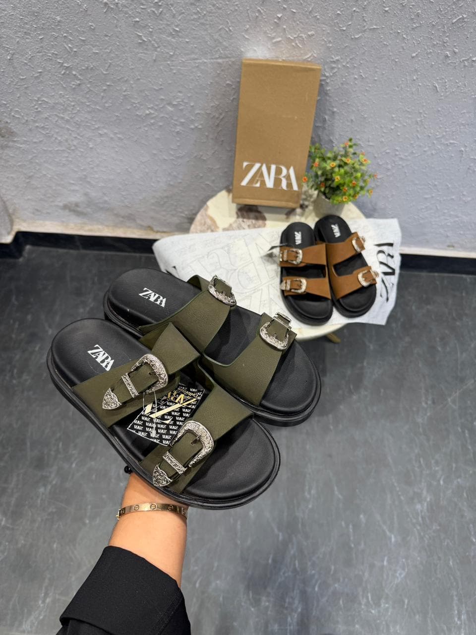 ZARA DOUBLE STRAP DECORATIVE BUCKLE FOR MEN view 2