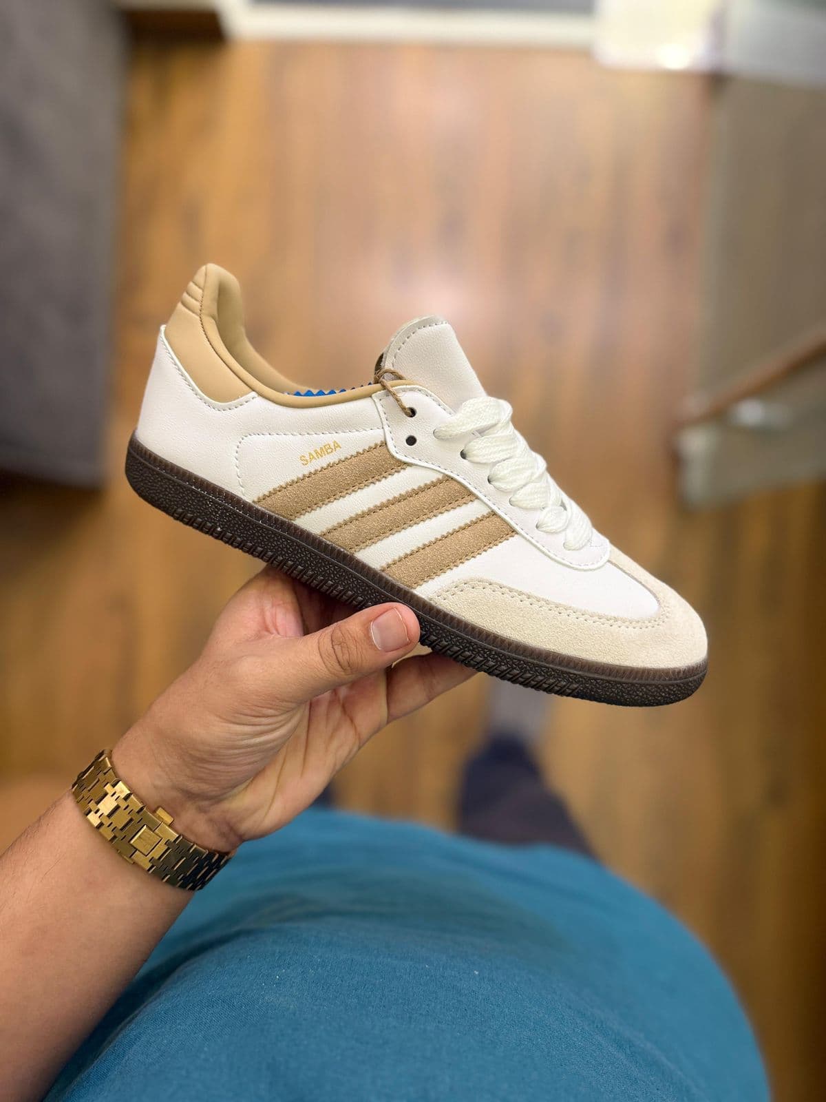 Adidas Samba Beige Gum view 3