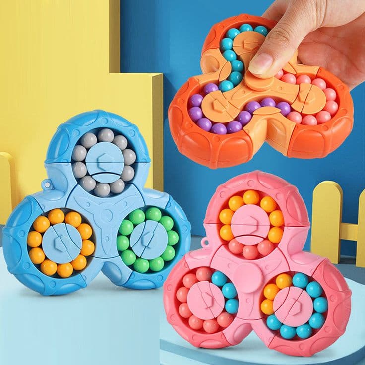 3-in-1 Rotating Magic Bean Puzzle & Fidget Spinner