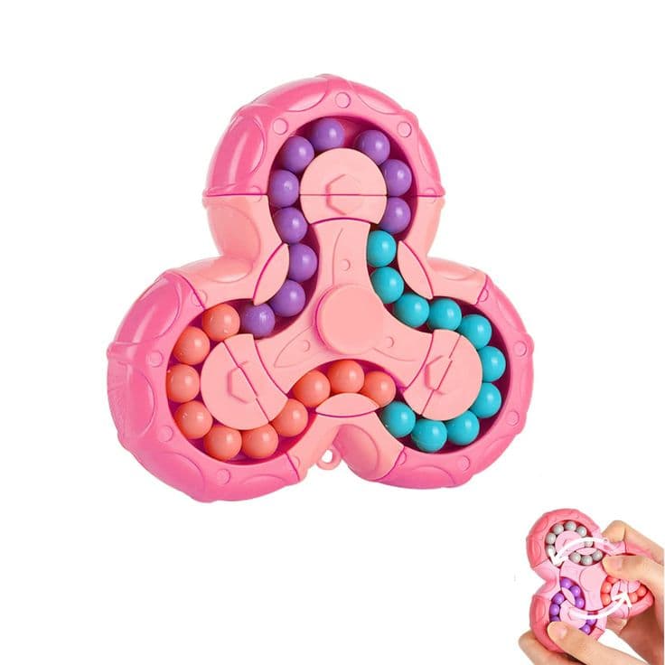 3-in-1 Rotating Magic Bean Puzzle & Fidget Spinner view 3