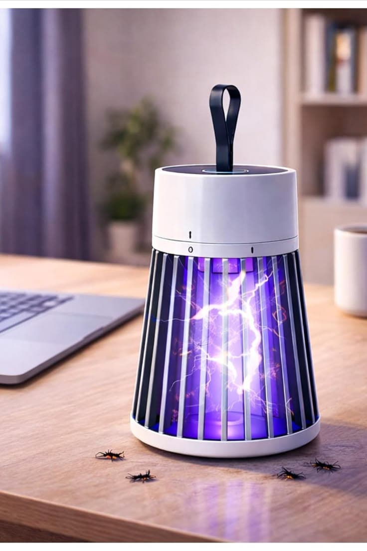 Eco-Guard Pro: 360° Ultrasonic Electric Mosquito Killer & Bug Zapper
