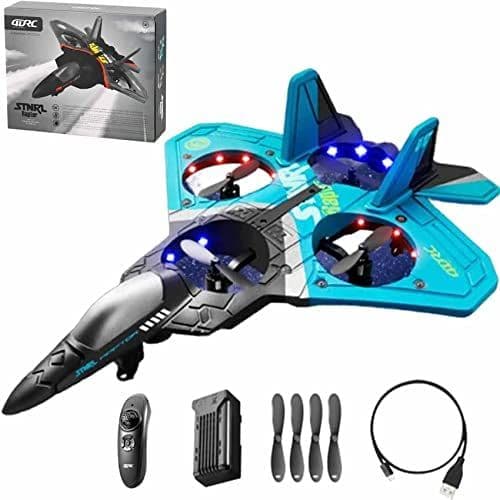 AeroJet V17: 2.4G Remote Control Stunt Fighter Jet with LED Lights & 360° Flip view 2