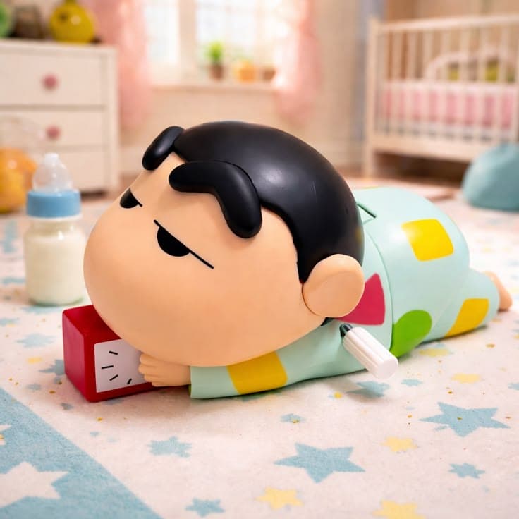 Shin-chan Animated Wind-Up Toy – Fun Crawling Action Figure
