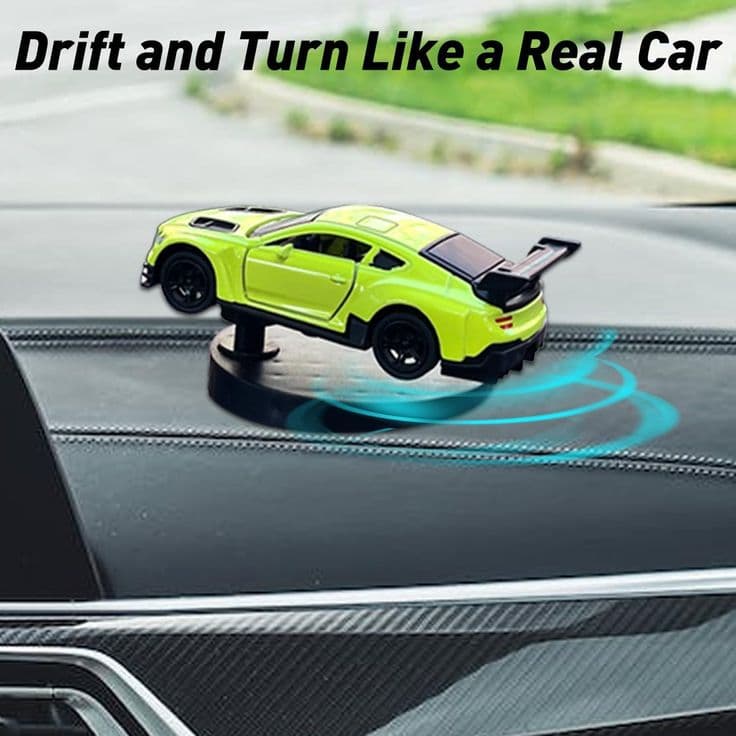 Drifting Car Dashboard Ornament – Interactive AE86 Center Console Decor with 360° Sway view 1