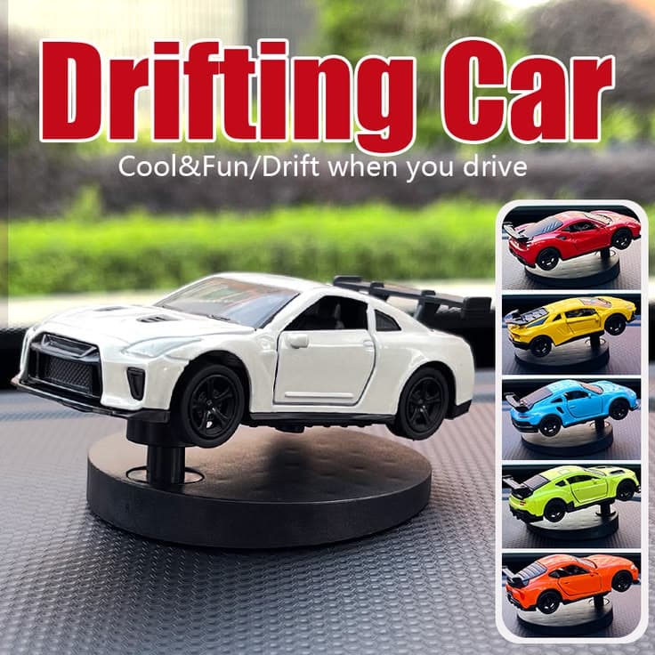 Drifting Car Dashboard Ornament – Interactive AE86 Center Console Decor with 360° Sway view 3