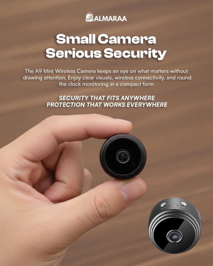 A9 Mini Smart WiFi Security Camera – 1080P HD Night Vision & Magnetic Motion Detection view 2