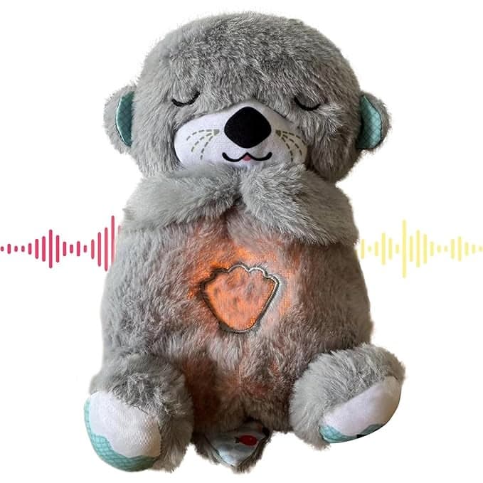 Product Title Breathing Otter Plush Sleep Companion – Soothing Musical Toy with Rhythmic Motion & Soft Lights view 2